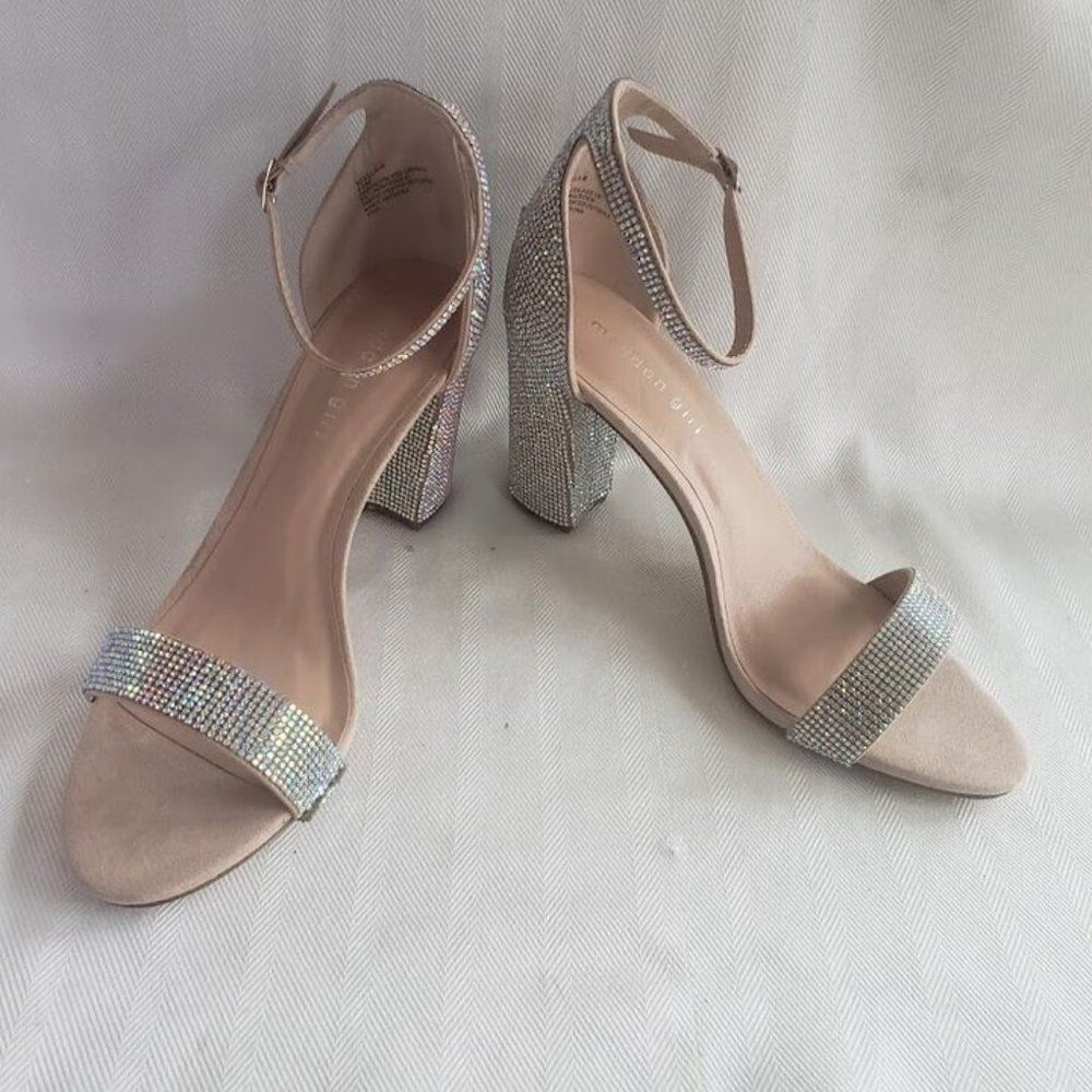 Madden Girl Beella-R Dress Sandals Shoes w Rhinestones - Bridal - Size 8.5 NEW - Picture 5 of 9